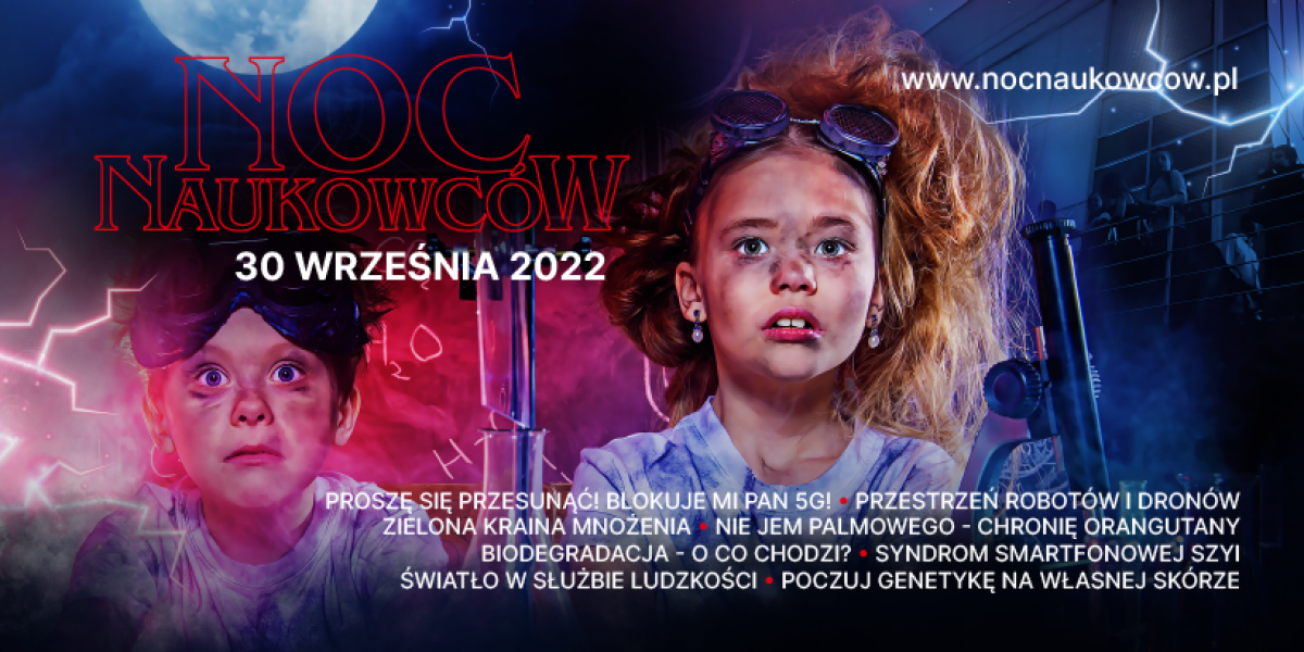 Baner Noc Naukowców 2022 