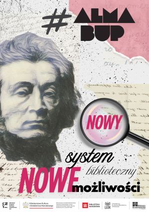 logo informacji o nowym systemie bibliotecznym ALMA